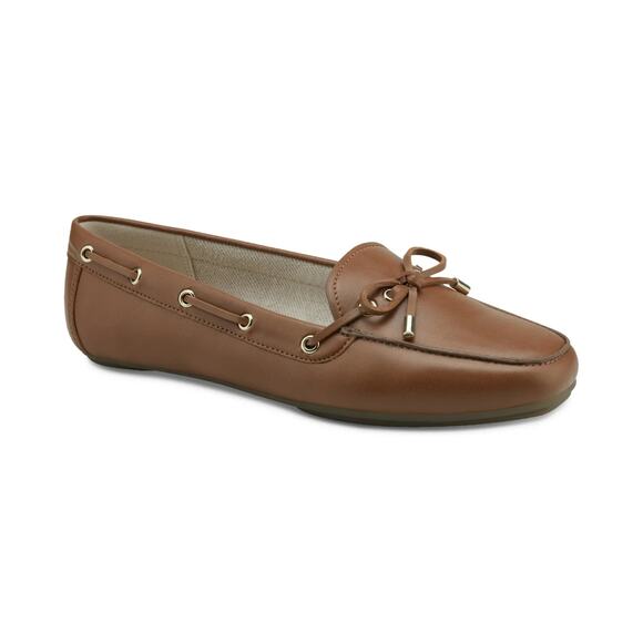 Charter Club Women's Davinaa Lace-up Loafer Flats Shoes, Cognac Size 9M - Picture 1 of 1